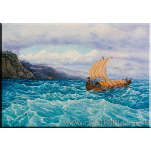 Картины море, Морской пейзаж, ART: MOR777124, , 168.00 грн., MOR777124, , Морской пейзаж картины